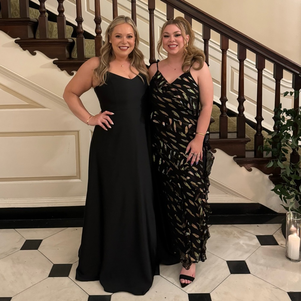 Never Fully Dressed Black Jacquard Faro Maxi Dress
